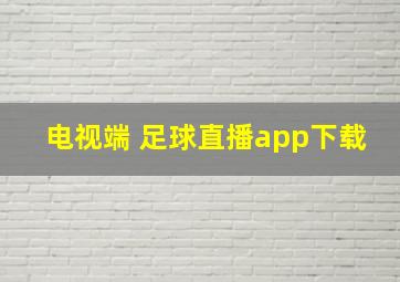 电视端 足球直播app下载